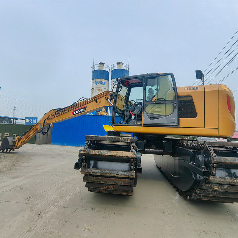 Boat Excavator River Water Silt Removal Excavator For Dredge The River Course