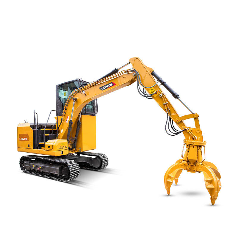 Small  Grabber FR130F Grapples Excavator Grabber Oil Electric Hybrid Digger Grabber For Material Handling